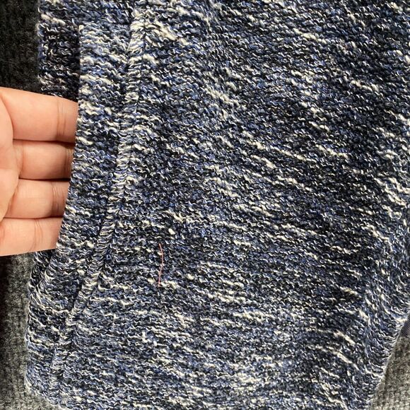 Vince Blazer Jacket Womens S Blue Tweed Drape Open Front Ladies Office Classic - Picture 3 of 9